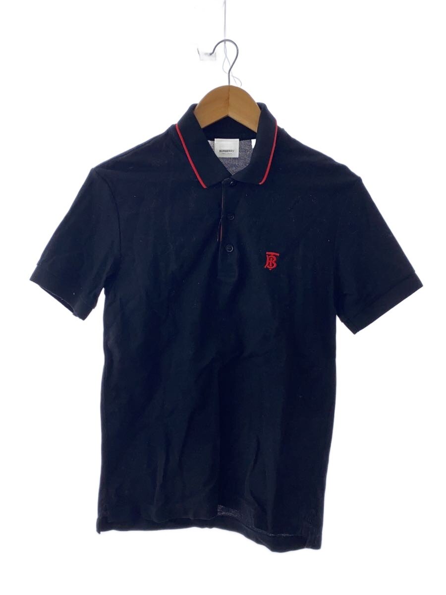 【中古】BURBERRY◆スポーツシャツ/XS/綿織物/BLK/無地【メンズウェア】