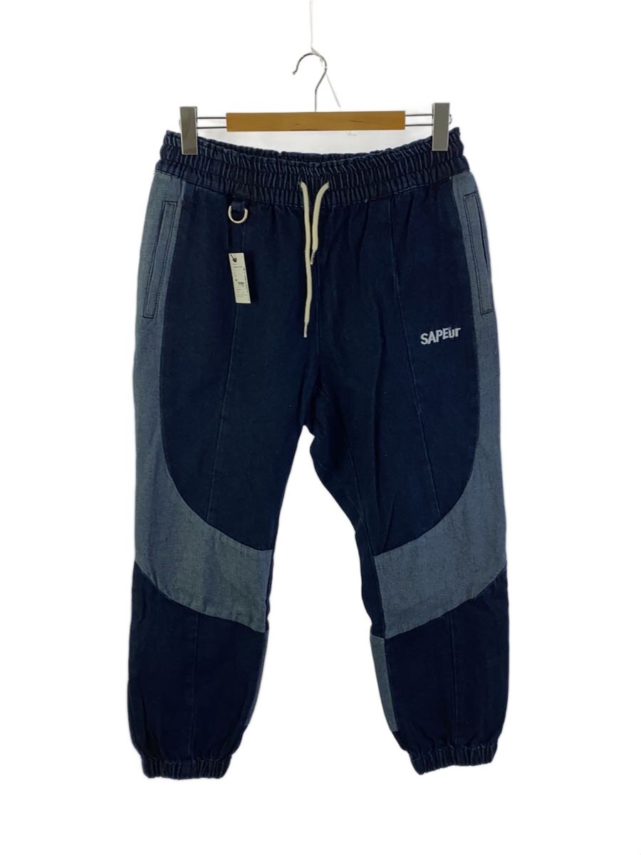 【中古】A Elegantes SAPEur◆vintage denim track pants/下つ方/L/ジーンズ/IDG【メンズウェア】
