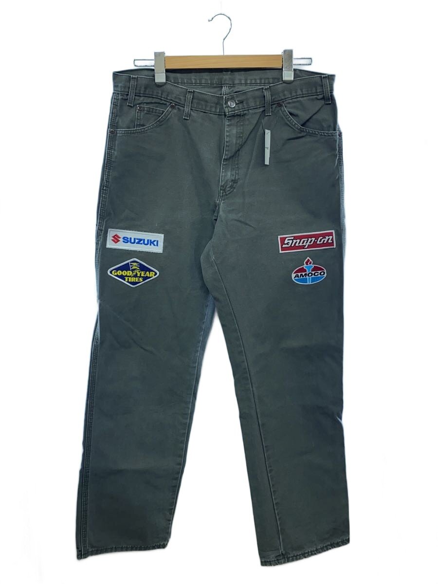 【中古】DICKIES◆00s/ダックペインターパンツ/紋章付き添い人/36/綿織物/KHK//【メンズウェア】