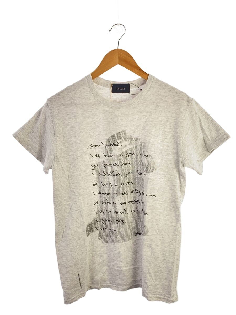 【中古】DELUXE(Deluxe Clothing)◆プルオーバー/S/綿織物/GRY/刷り上げる/25sd2680【メンズウェア】