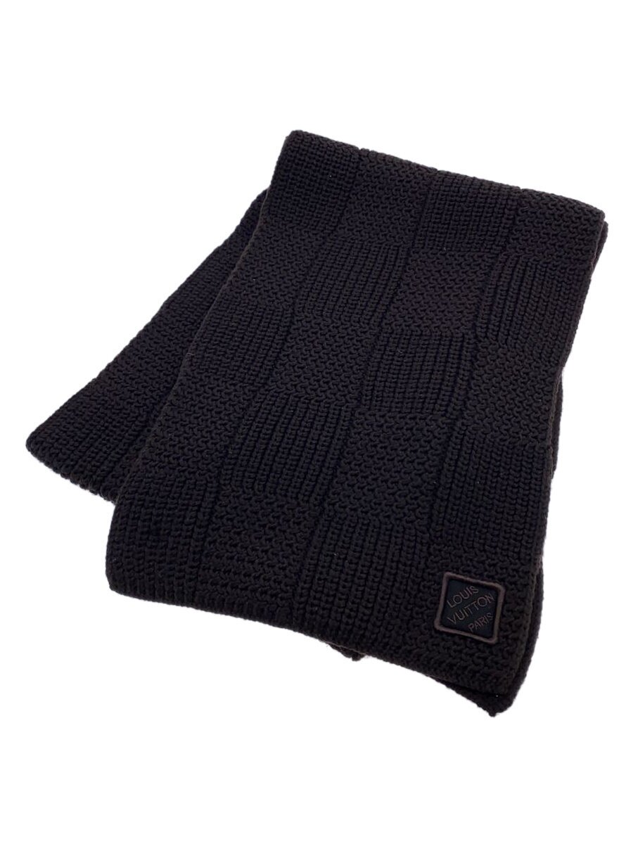 【中古】LOUIS VUITTON◆えり巻き/羊毛/BRW/レディース【服飾雑貨他】