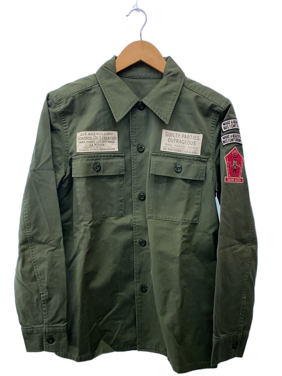 【中古】WACKO MARIA◆フラワースカルワッペンワークジャケット/M/コットン/GRN【メンズウェア】｜2ｎｄ STREET 店