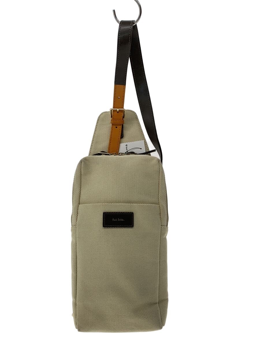 【中古】Paul Smith◆ショルダーバッグ/帆布/BEG【御徒面子】