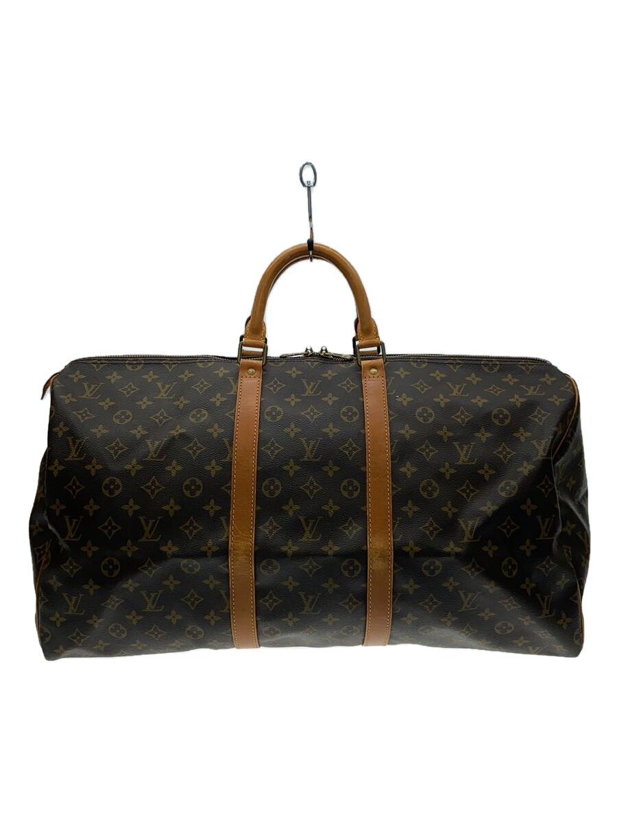 【中古】LOUIS VUITTON◆キーポル55_モノグラム・帆布/PVC/BRW【御徒面子】