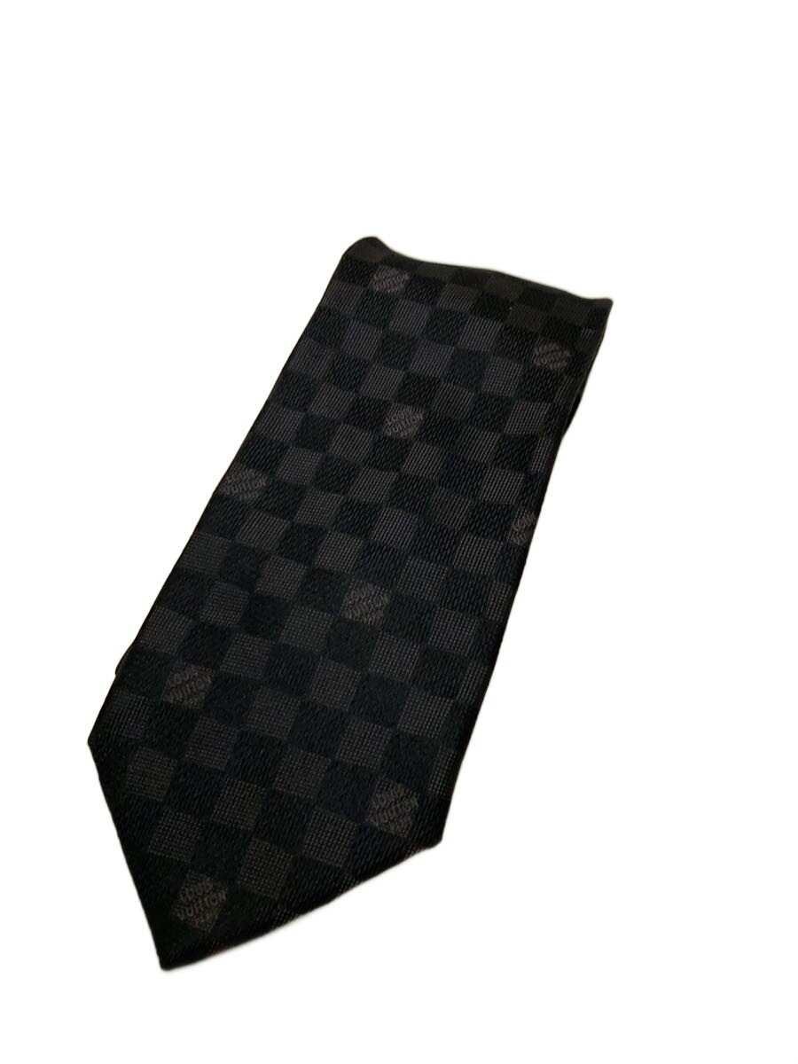 【中古】LOUIS VUITTON◆ネクタイ/シルク/BLK/総柄/メンズ【服飾雑貨他】｜2ｎｄ STREET 店 9,315円
