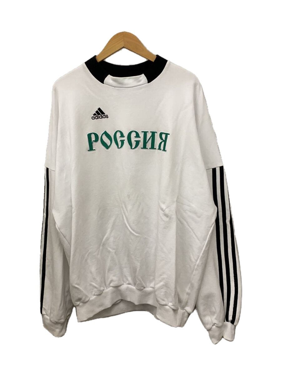 【中古】adidas◆スウェット/S/コットン/ホワイト【メンズウェア】|2nd STREET 店