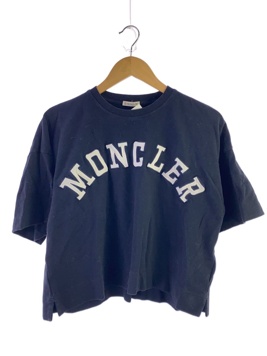 【中古】MONCLER◆半袖カットソー/S/綿織物/NVY/無地【レディース御召しもの】