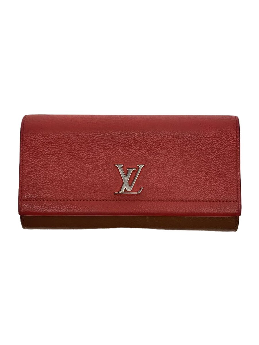 【中古】LOUIS VUITTON◆ポルト・フォイユ・ロックミーII_PNK/牛革/PNK/レディース【服飾雑貨他】
