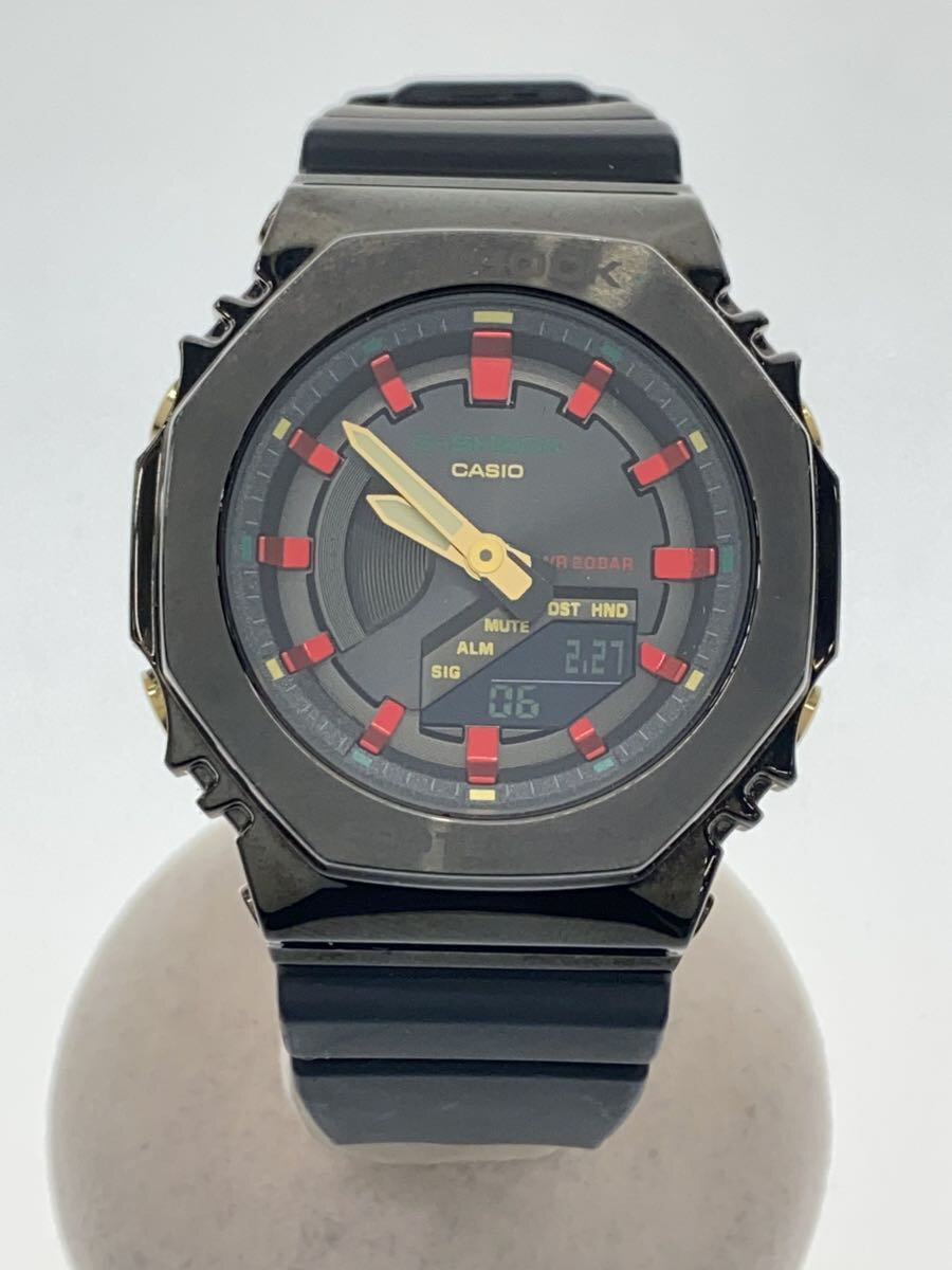 【中古】CASIO◆石英ウオッチ/アナログ/天然ゴム/GRY/BLK/GM-S2100CH//【服飾雑貨他】