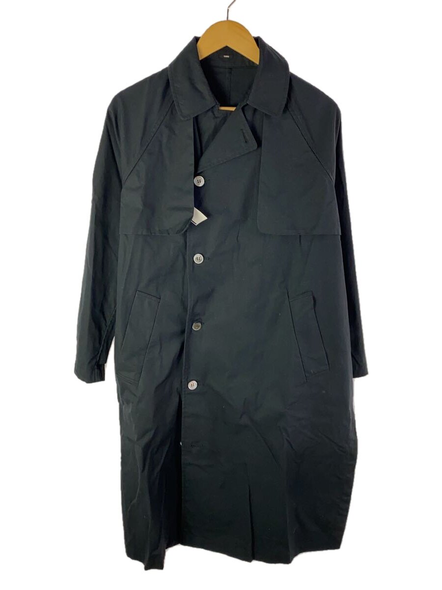 【中古】GALERIE TISSU◆ハイデンシティ エフォートレス トレンチコート/1/綿織物/BLK/ts183co084//【レディース御召しもの】