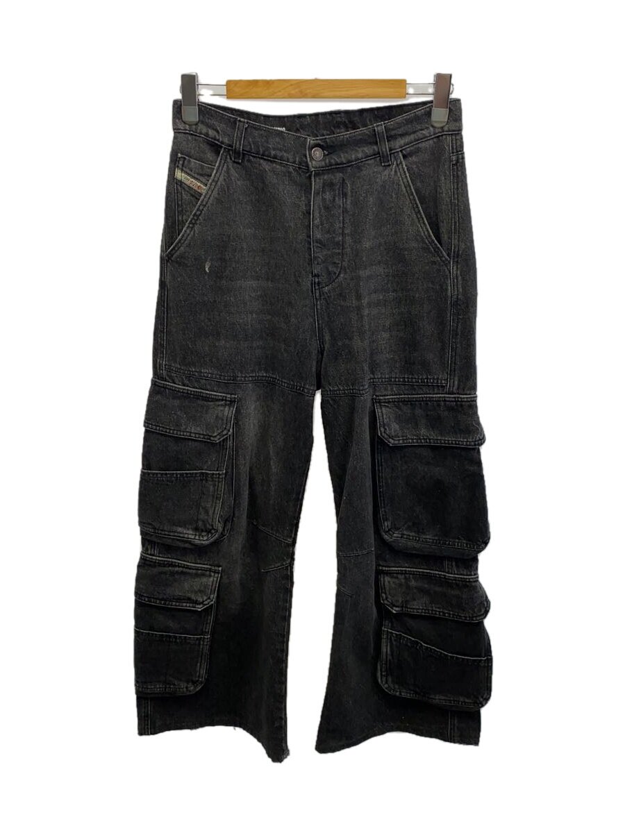 【中古】DIESEL◆24SS/デニムカーゴパンツ/25/デニム/BLK/無地/D-SIZE-CARGO-s/汚れ有【メンズウェア】｜2ｎｄ STREET 店 24,235円