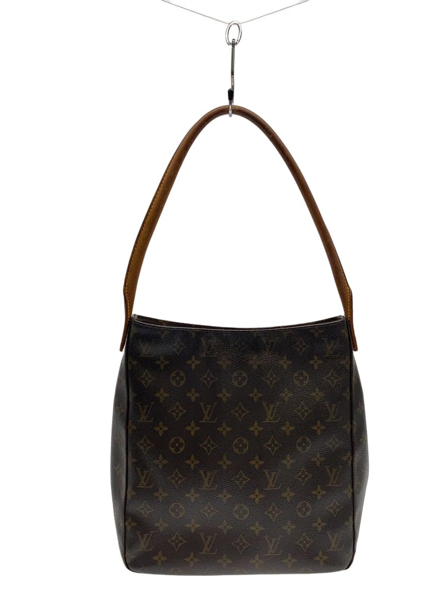 【中古】LOUIS VUITTON◆ルーピングGM_モノグラム・キャンバス/PVC/BRW【バッグ】｜2ｎｄ STREET 店