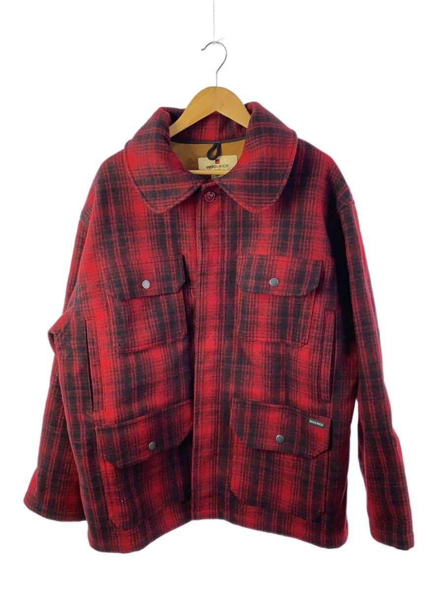 【中古】Woolrich◆ジャケット/XL/ウール/RED/チェック【メンズウェア】|2nd STREET 店