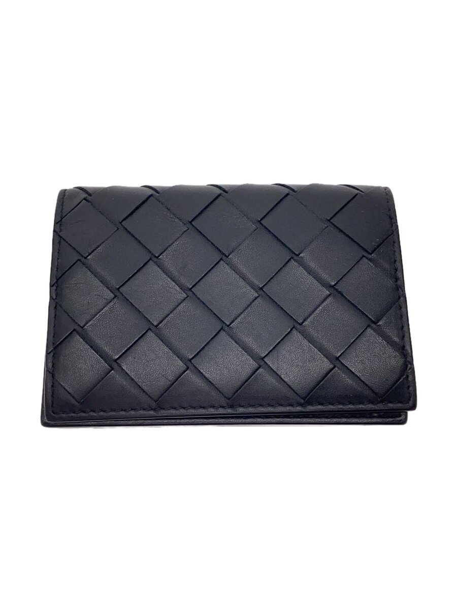 【中古】BOTTEGA VENETA◆イントレチャート/歌留多容れもの/なめし革/BLK/無地/メンズ/605720//【服飾雑貨他】
