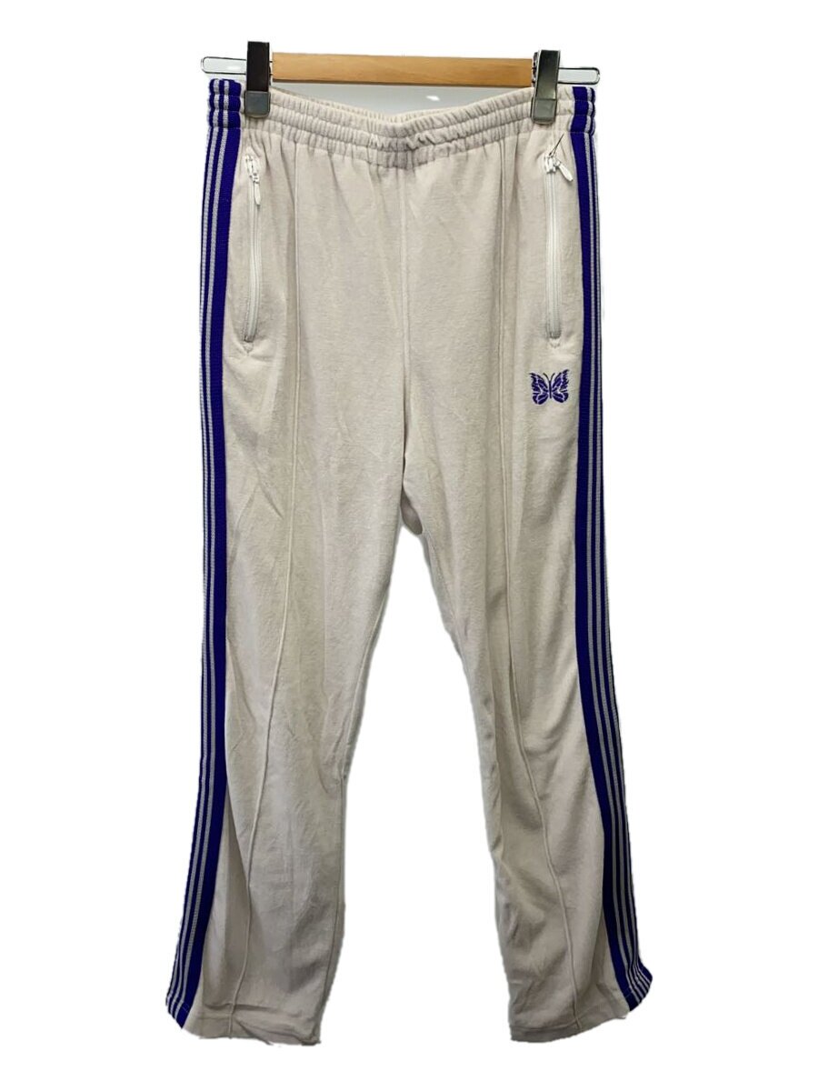 【中古】Needles◆VELOUR NARROW TRACK PANT/引っ切り無いズボン下/S/天鵞絨/綿織物/白いこと/IN187【メンズウェア】