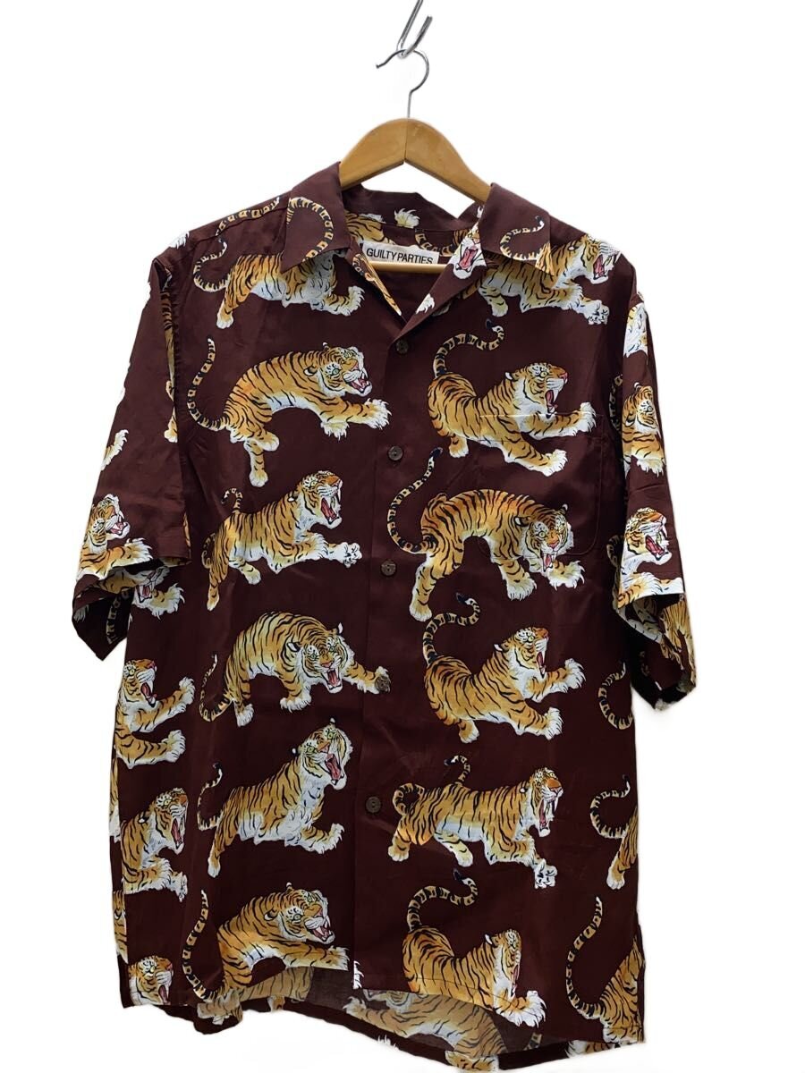 【中古】WACKO MARIA◆半袖シャツ/L/レーヨン/BRW/総柄//【メンズウェア】|2nd STREET 店