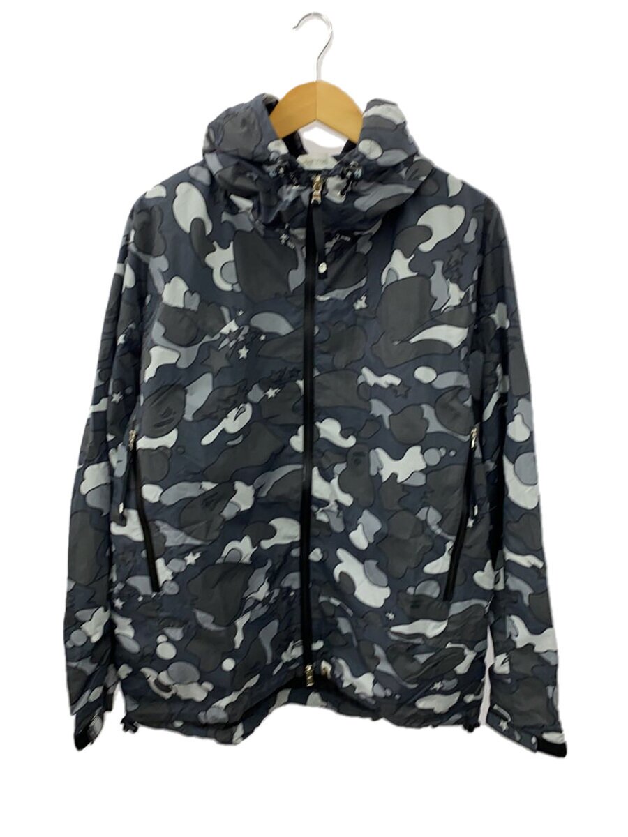【中古】A BATHING APE◆マウンテンパーカ/L/ナイロン/GRY【メンズウェア】｜2ｎｄ STREET 店