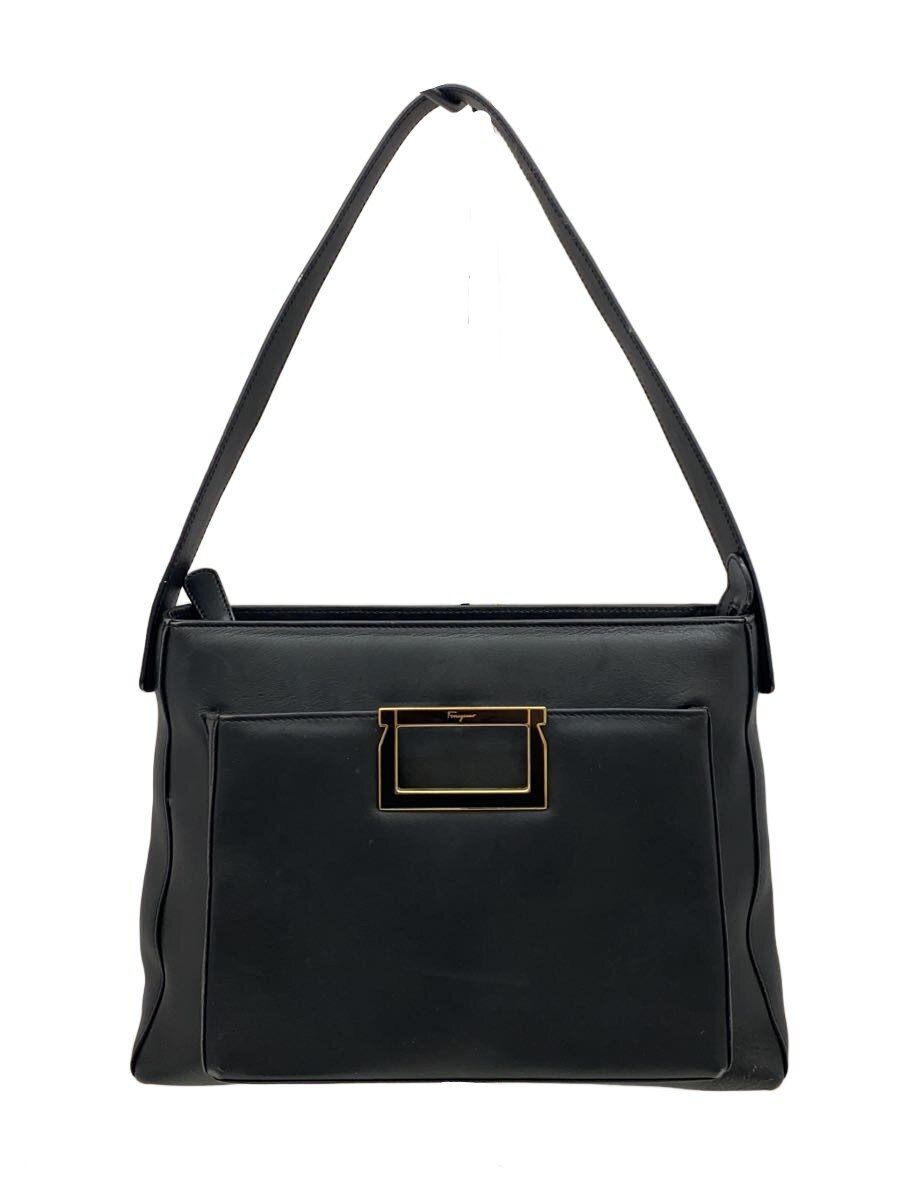 【中古】Salvatore Ferragamo◆ショルダーバッグ/レザー/BLK/BZ-21 8240【バッグ】｜2ｎｄ STREET 店