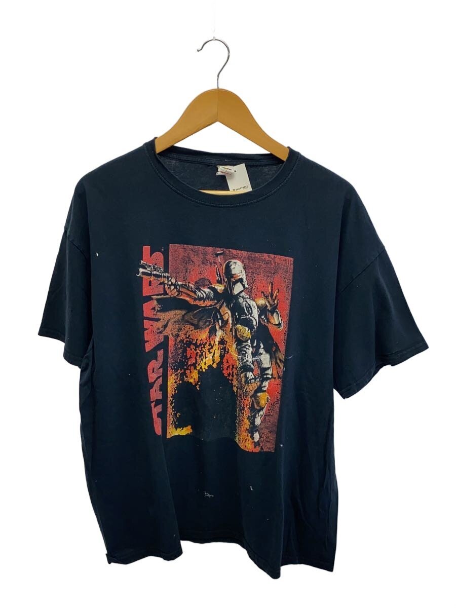 【中古】FRUIT OF THE LOOM◆90-00s/STAR WARS/JET PACK GRAPHIC/ティーシャツ/XL/綿織物/BLK//【メンズウェア】