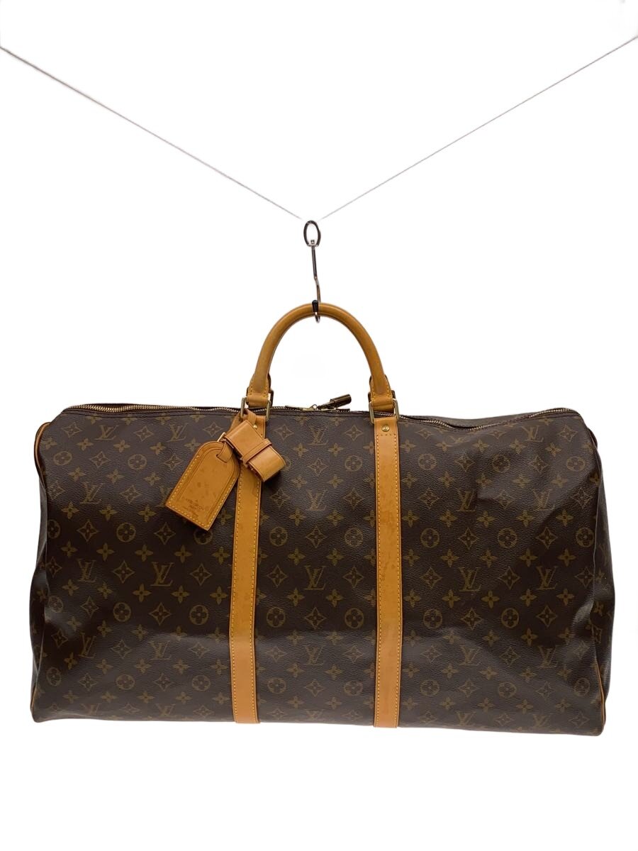 【中古】LOUIS VUITTON◆キーポル60_モノグラム・帆布/PVC/BRW【御徒面子】