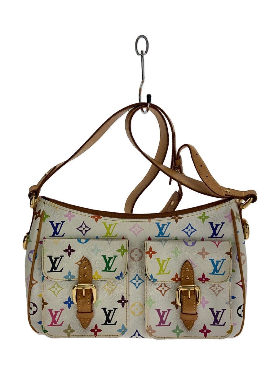 【中古】LOUIS VUITTON◆はたご屋PM_モノグラム・マルチ色合い_ブロン/PVC/マルチ色合い【御徒面子】