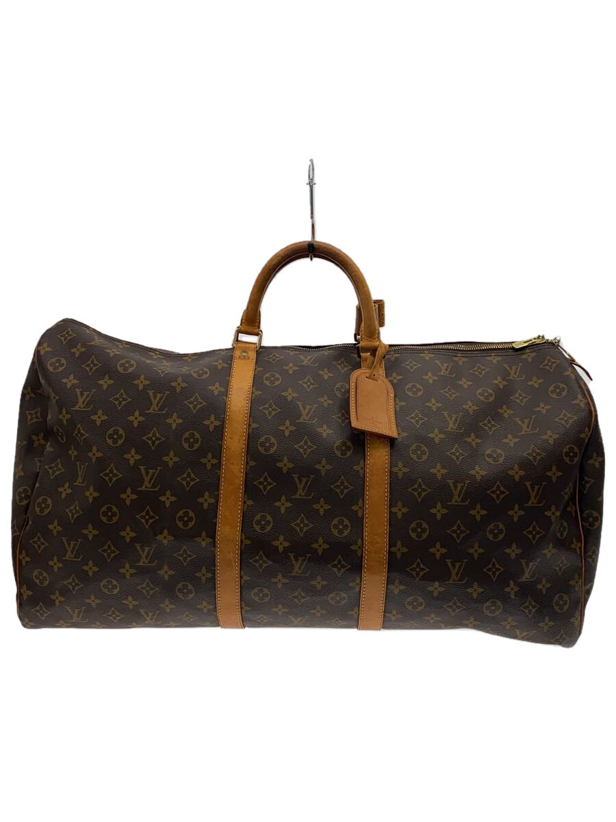 【中古】LOUIS VUITTON◆キーポル60_モノグラム・帆布/PVC/BRW【御徒面子】