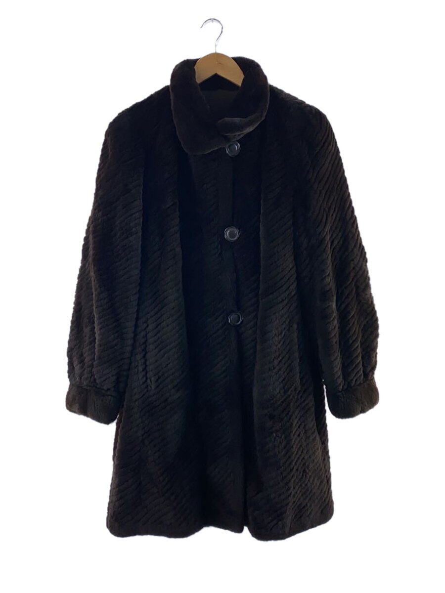 【中古】厚地の外套/--/毛革/BRW【レディース御召しもの】