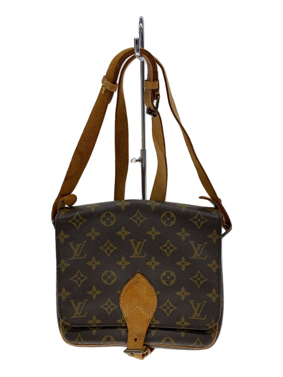 【中古】LOUIS VUITTON◆カルトシエールGM_モノグラム・帆布_BRW/PVC/BRW【御徒面子】
