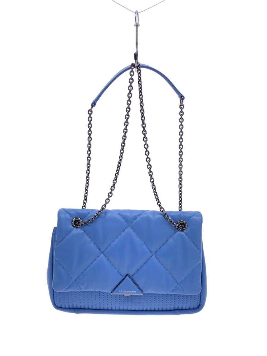 【中古】EMPORIO ARMANI◆御徒面子/なめし革/BLU/y3b142【御徒面子】