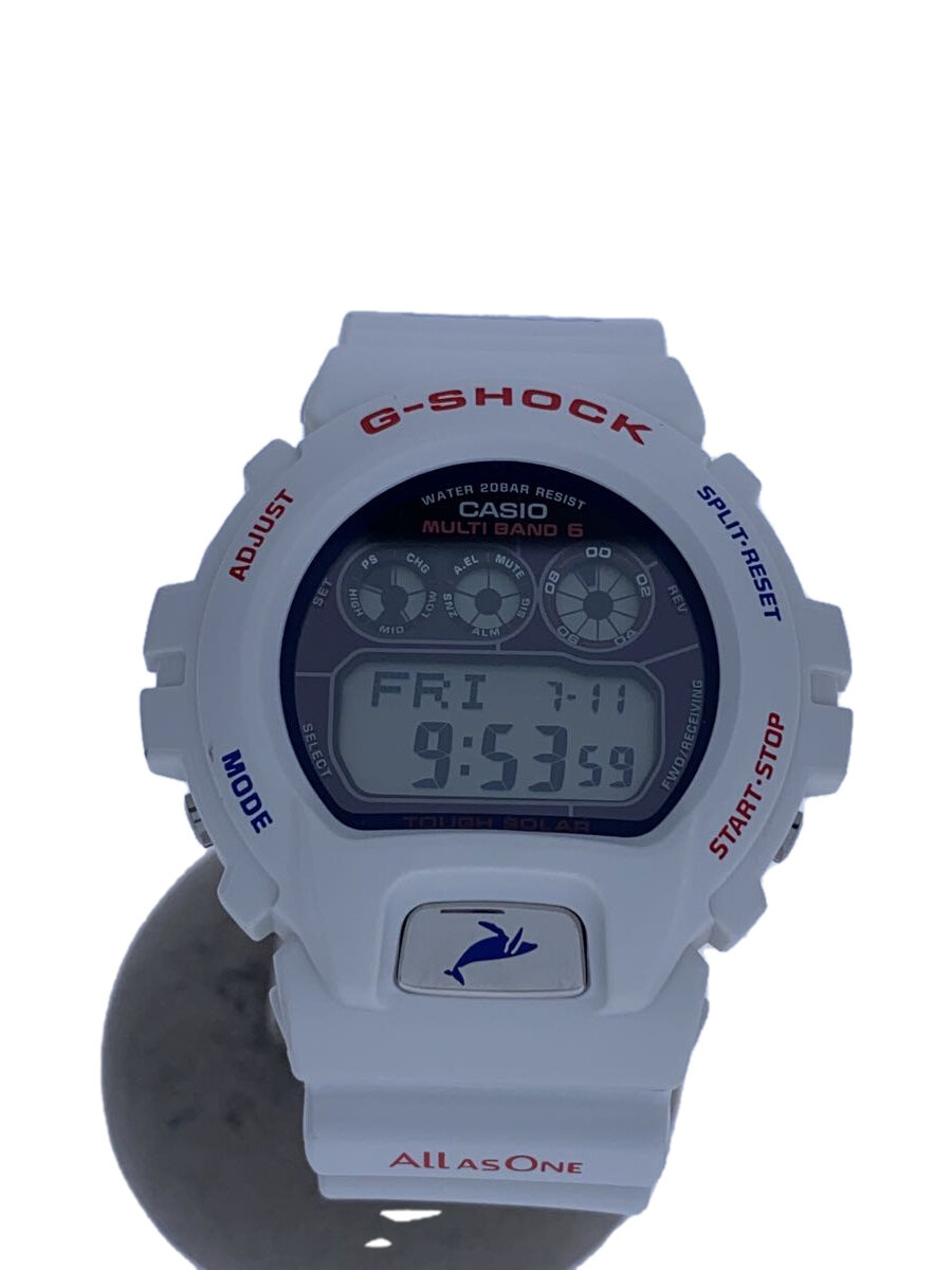 【中古】CASIO◆ソーラーウオッチ・G-SHOCK/デジタル/--/BLK/WHT//【服飾雑貨他】