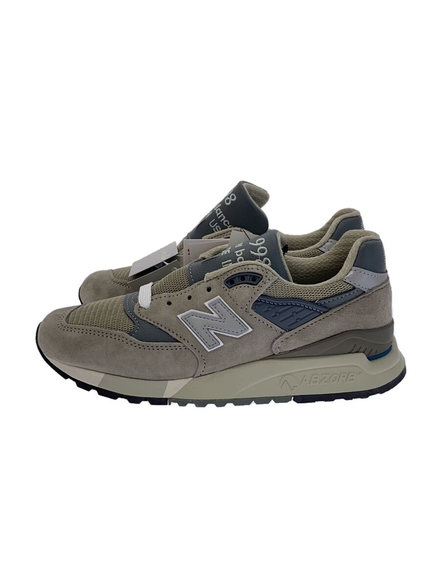 【中古】NEW BALANCE◆U998/薄墨色/23糎/GRY/スウェード【シューズ】