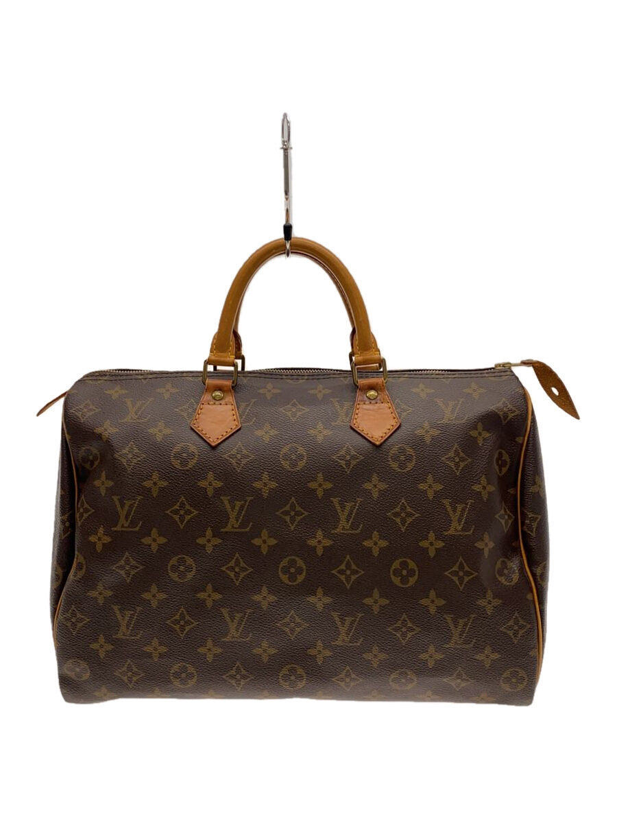 【中古】LOUIS VUITTON◆2)スピーディ35_モノグラム・帆布_BRW/PVC/BRW【御徒面子】