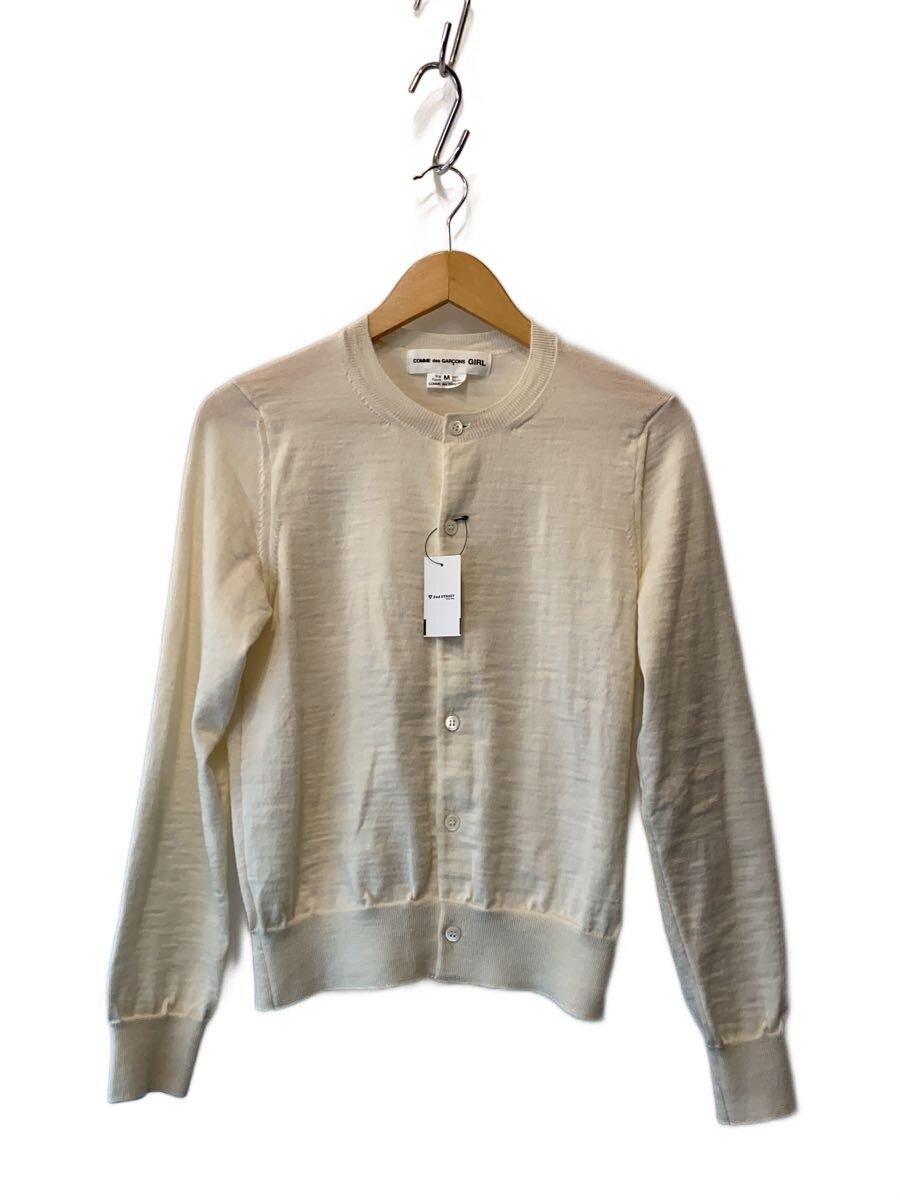 【中古】COMME des GARCONS GIRL◆カーディガン(薄手)/M/ウール/IVO/無地/NG-N002【レディースウェア】｜2ｎｄ STREET 店