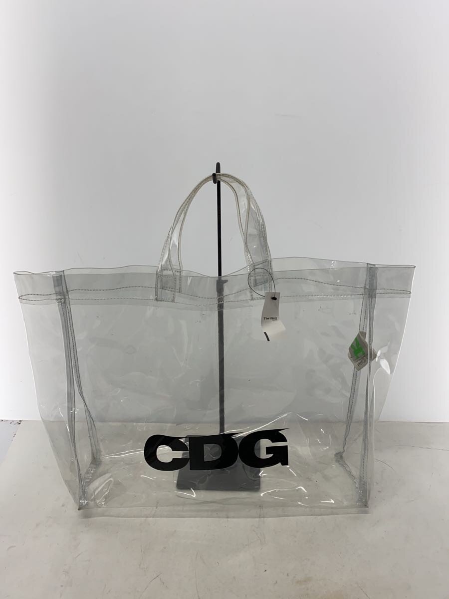【中古】CDG◆トートバッグ/PVC/CLR/刷り上げる/OA-K 202【御徒面子】