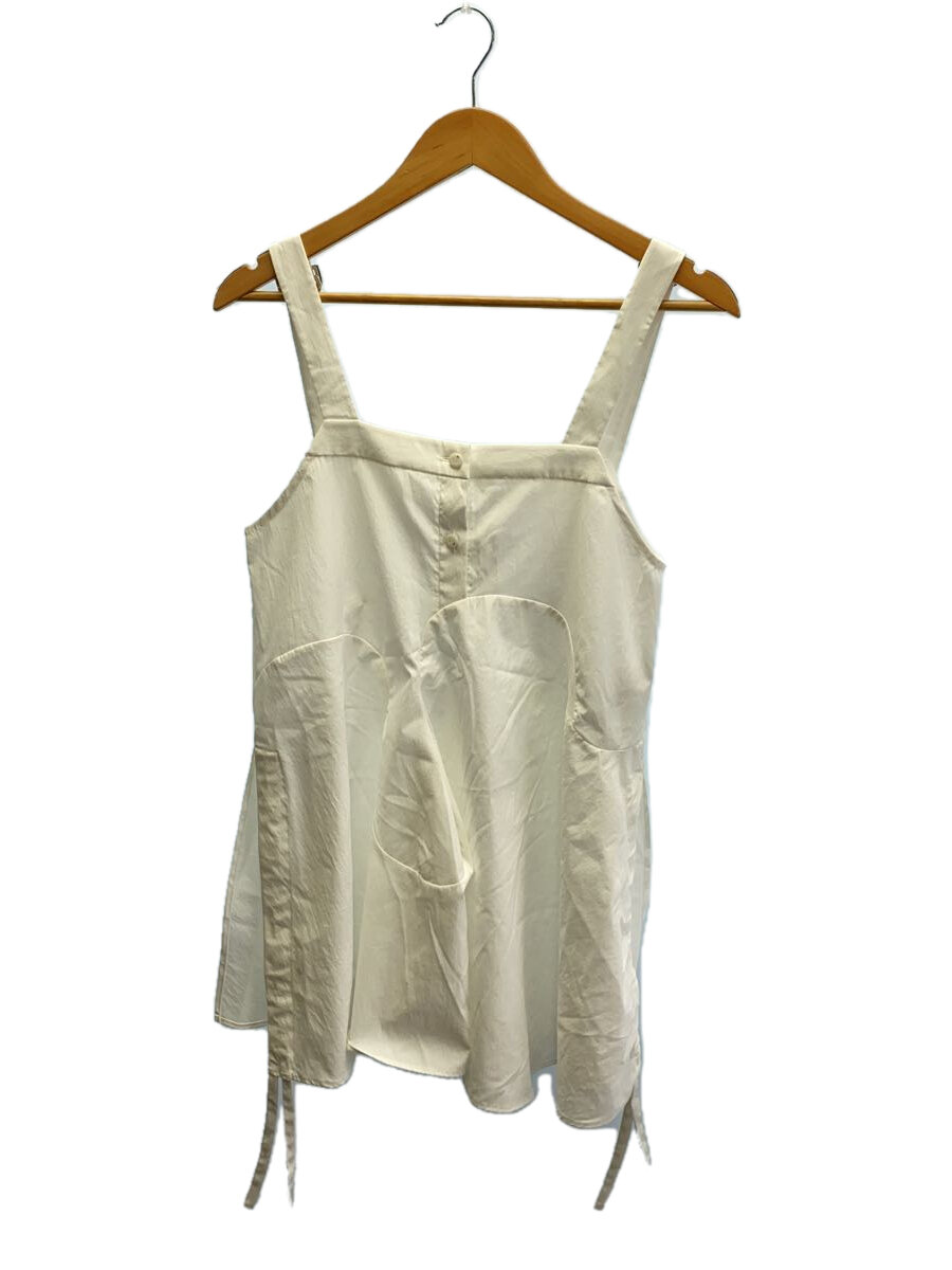 【中古】UN3D.◆22SS/WAVE LINE GATHER CAMISOLE/縮くれるうつり変わりキャミソール/38/白//【レディース御召しもの】