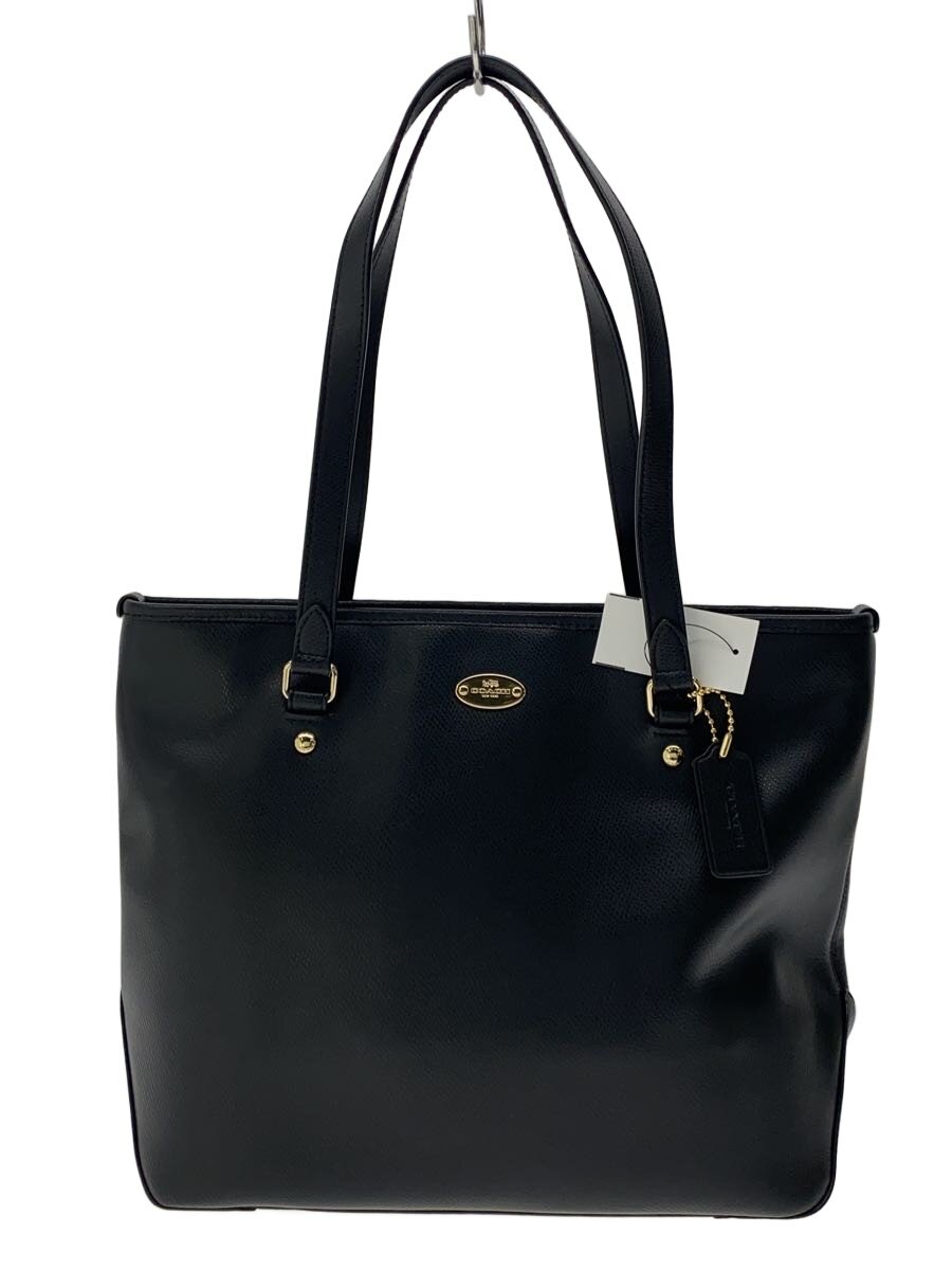 【中古】COACH◆トートバッグ/レザー/BLK/無地【バッグ】|2nd STREET 店