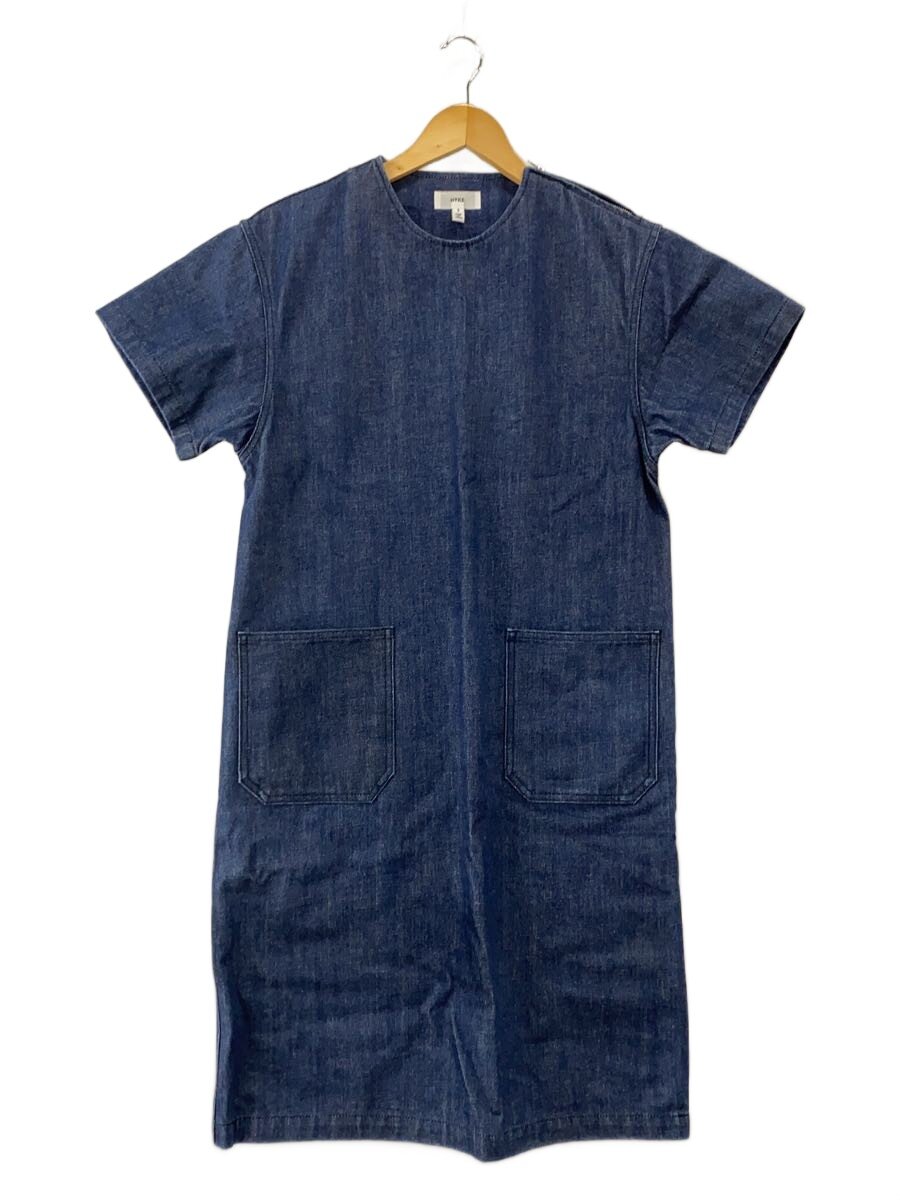 【中古】HYKE◆半袖衣裳/1/綿織物/IDG/無地【レディース御召しもの】