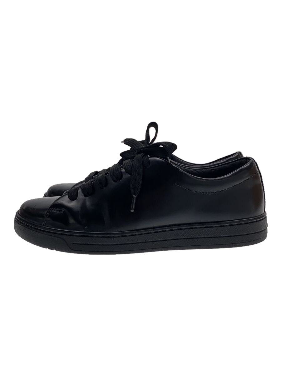 【中古】PRADA◆ローカットスニーカー/US6/BLK/レザー/dnc112//【シューズ】｜2ｎｄ STREET 店