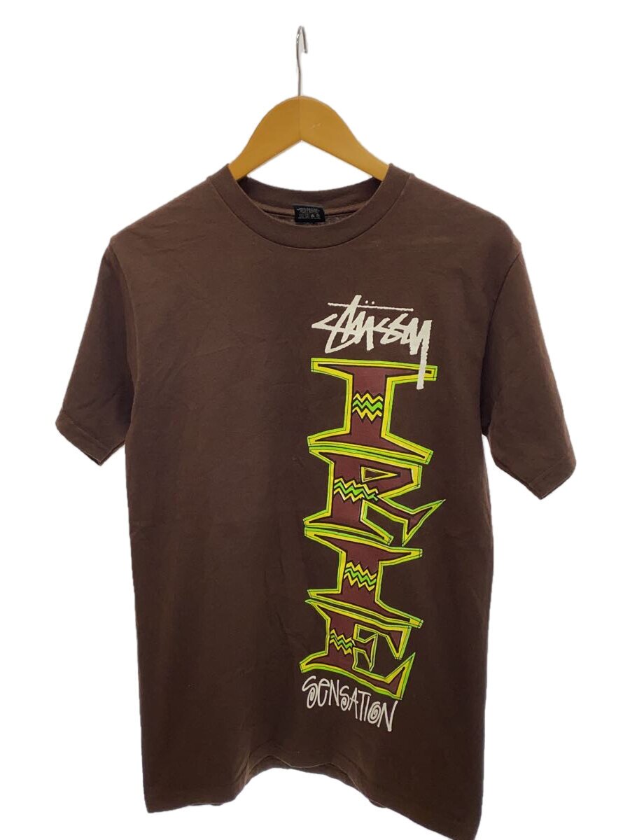 【中古】STUSSY◆00s/OLD STUSSY/メキシコ合衆国製/プルオーバー/S/綿織物/BRW//【メンズウェア】