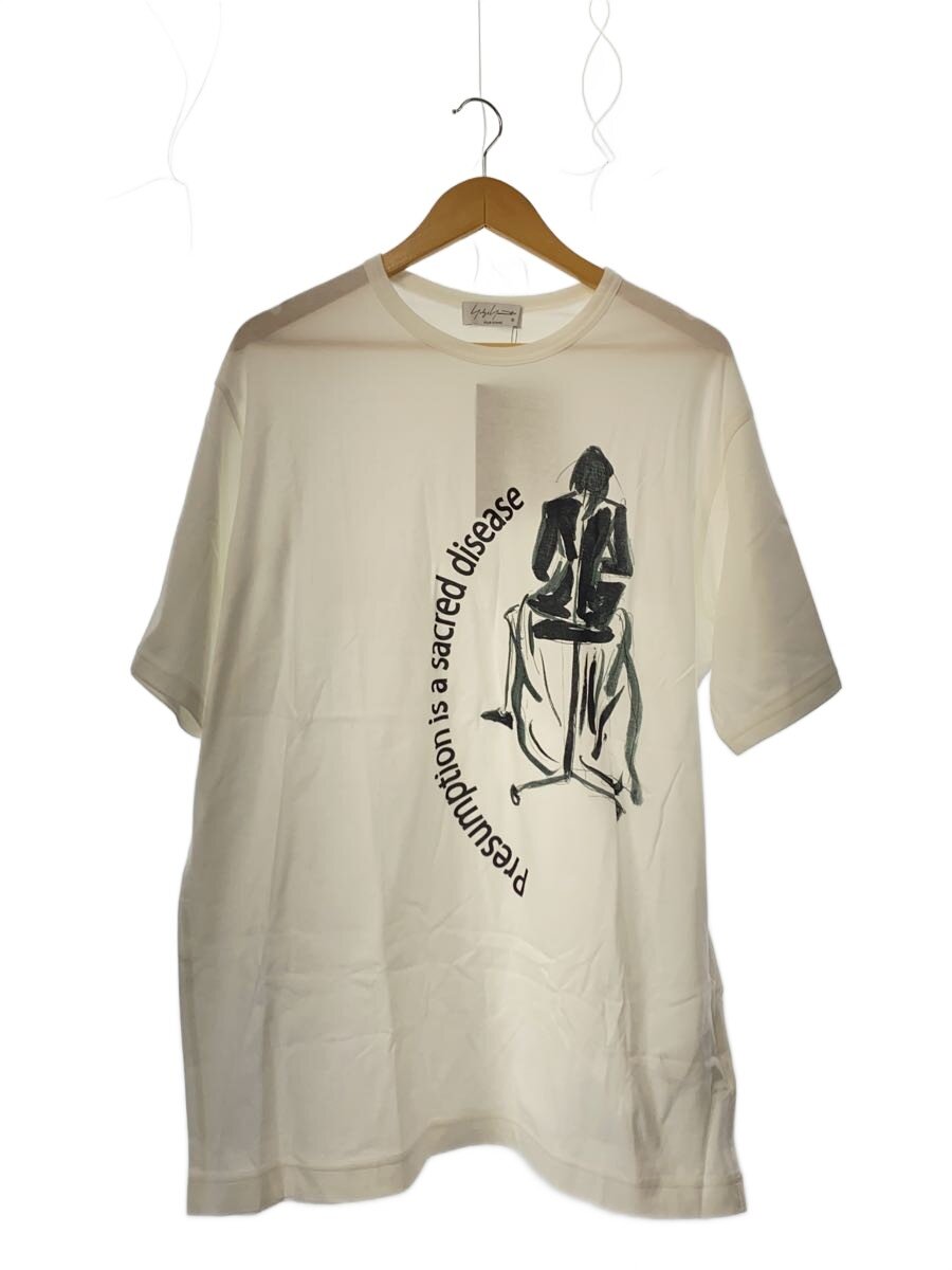 【中古】yohji yamamoto POUR HOMME◆Tシャツ/3/コットン/WHT/無地/HP-T61-993-1-03【メンズウェア】｜2ｎｄ STREET 店
