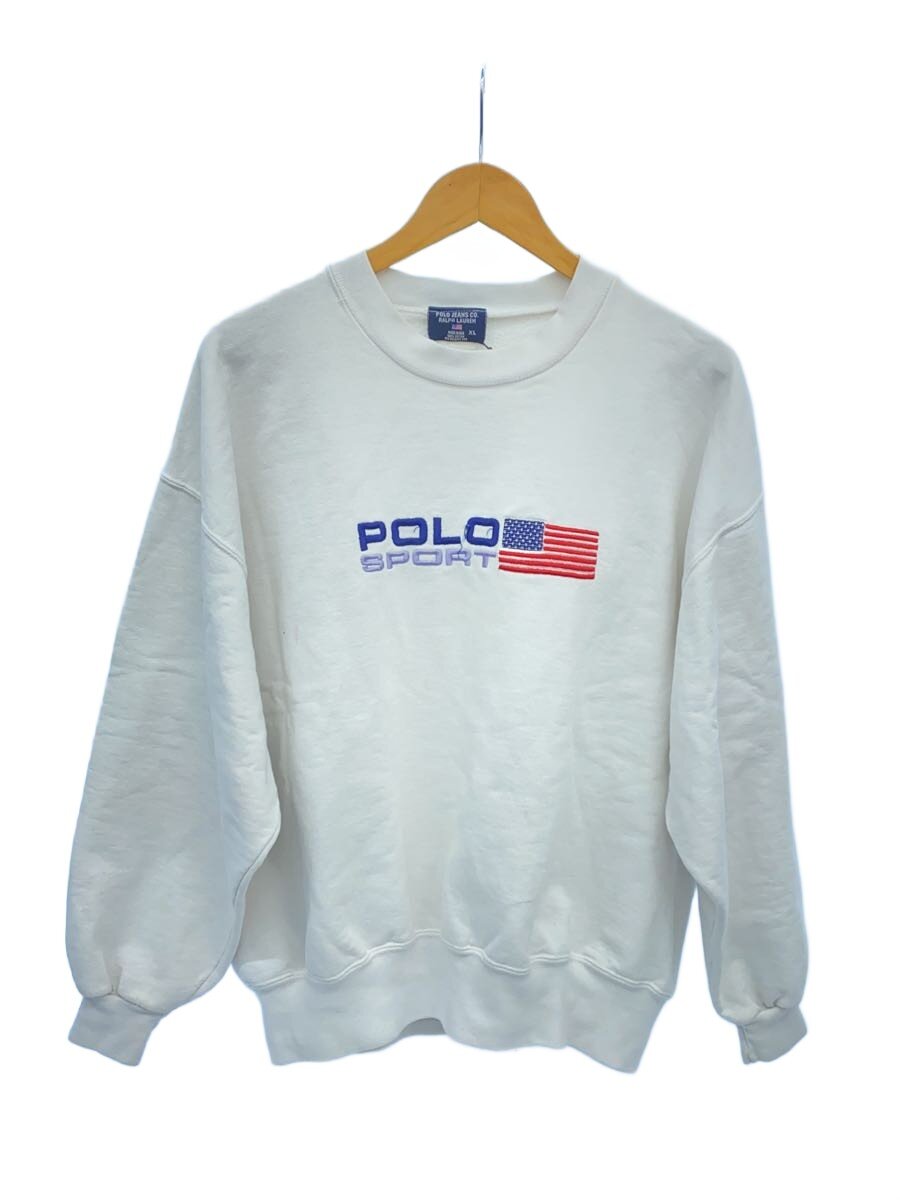 【中古】POLO JEANS CO.◆スウェット/XL/コットン/WHT/無地//【メンズウェア】｜2ｎｄ STREET 店