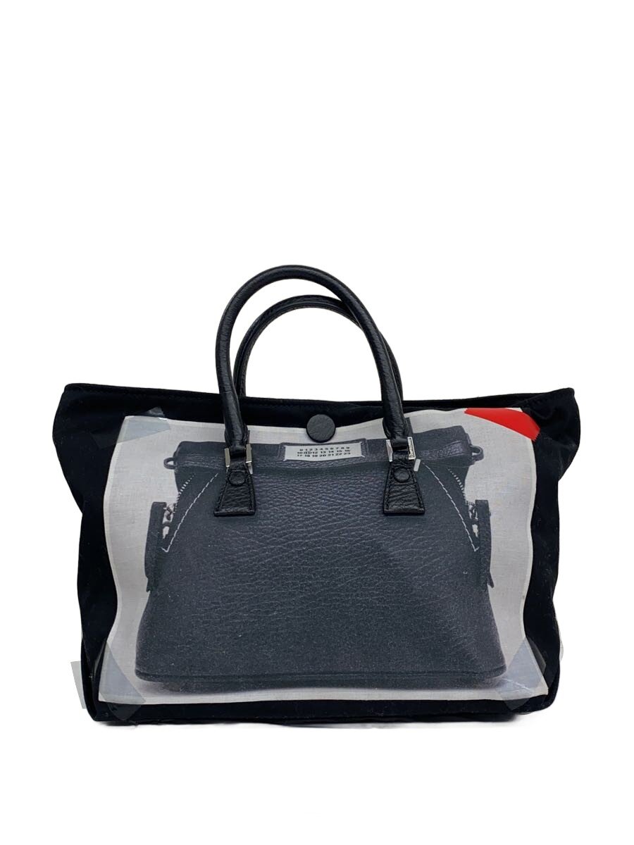 【中古】Maison Margiela◆トロンプルイユショルダーバッグ/BLK/総柄/SB1室内用便器008 P6436 HA193/? NULL ?【御徒面子】