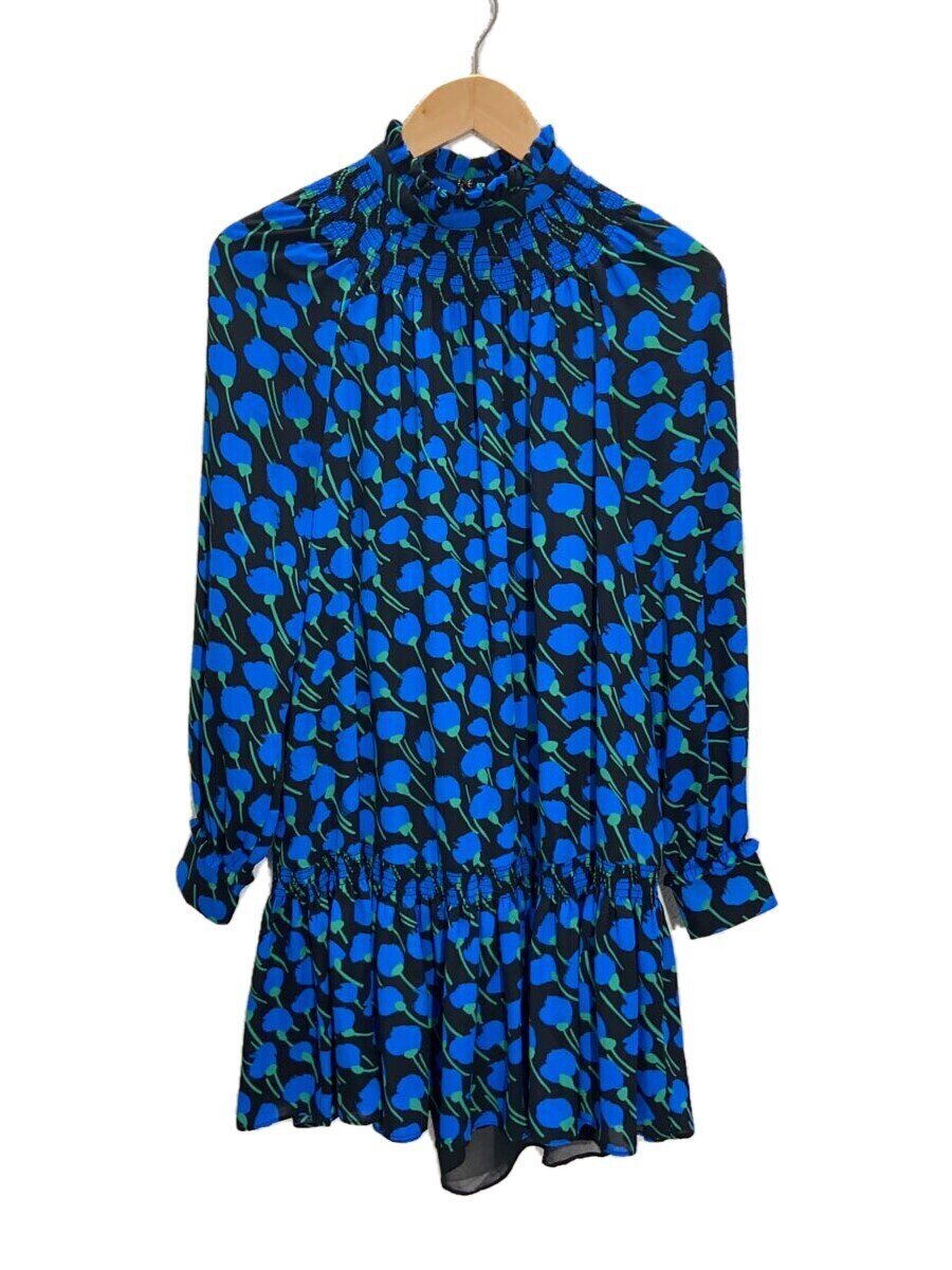 【中古】kate spade new york◆長袖衣装/XS/ポリエステル/BLU【レディース御召しもの】