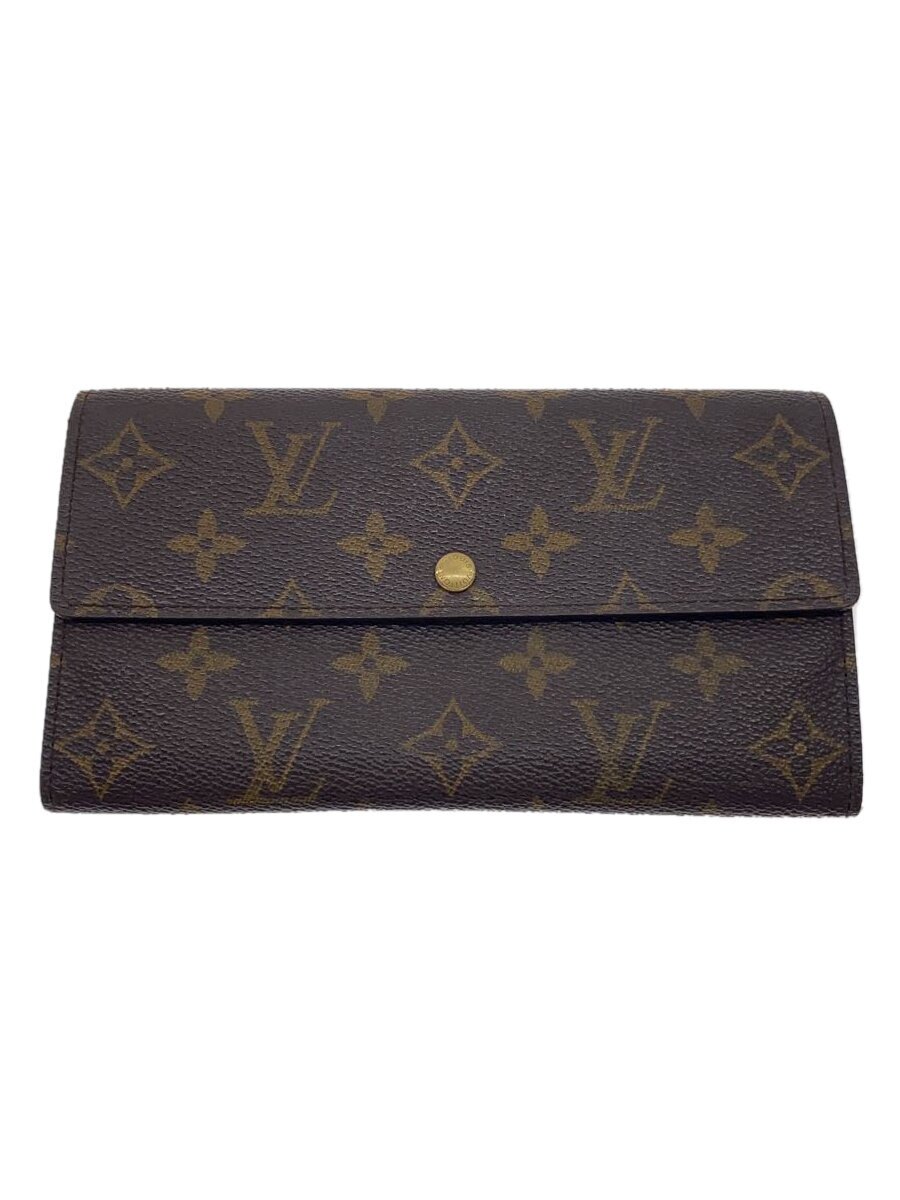 【中古】LOUIS VUITTON◆2)ポシェット・ポルト・モネ・クレディ_モノグラム・帆布_BRW/PVC/BRW/メンズ【服飾雑貨他】 バッグ・小物・ブランド雑貨-その他