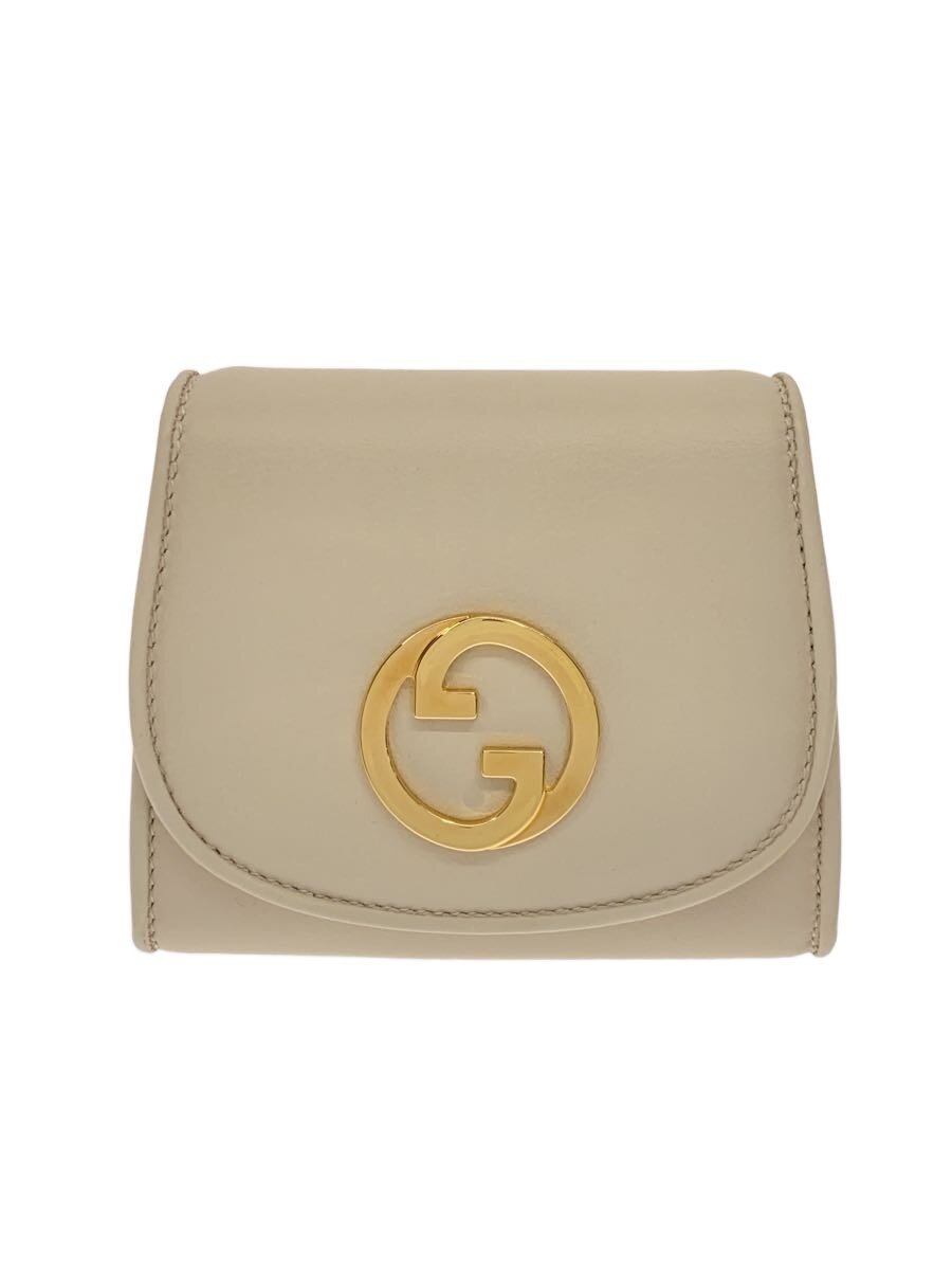 【中古】GUCCI◆2つ折り金入れ/--/BEG/レディース【服飾雑貨他】