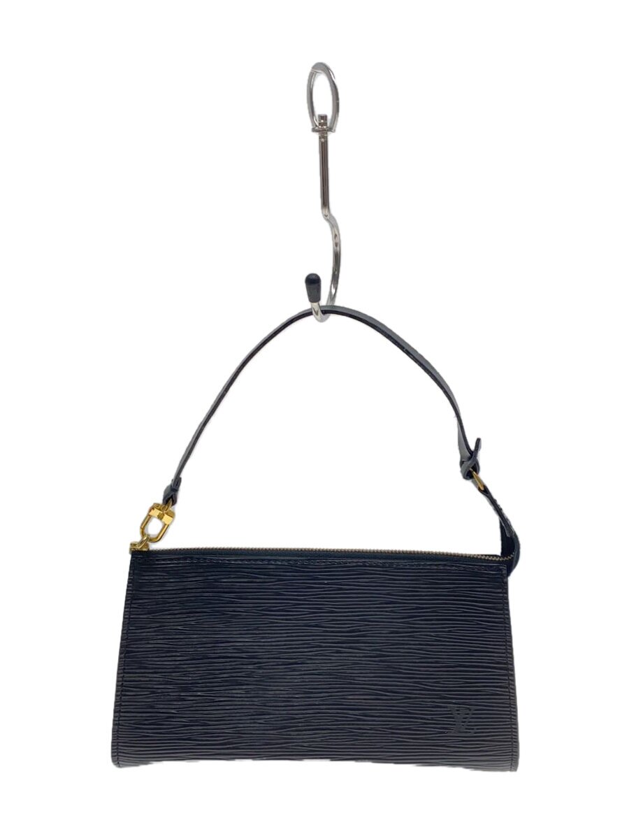 【中古】LOUIS VUITTON◆LOUIS VUITTON ルイヴィトン ポシェット・アクセソワール_エピ_BLK/M52942【御徒面子】
