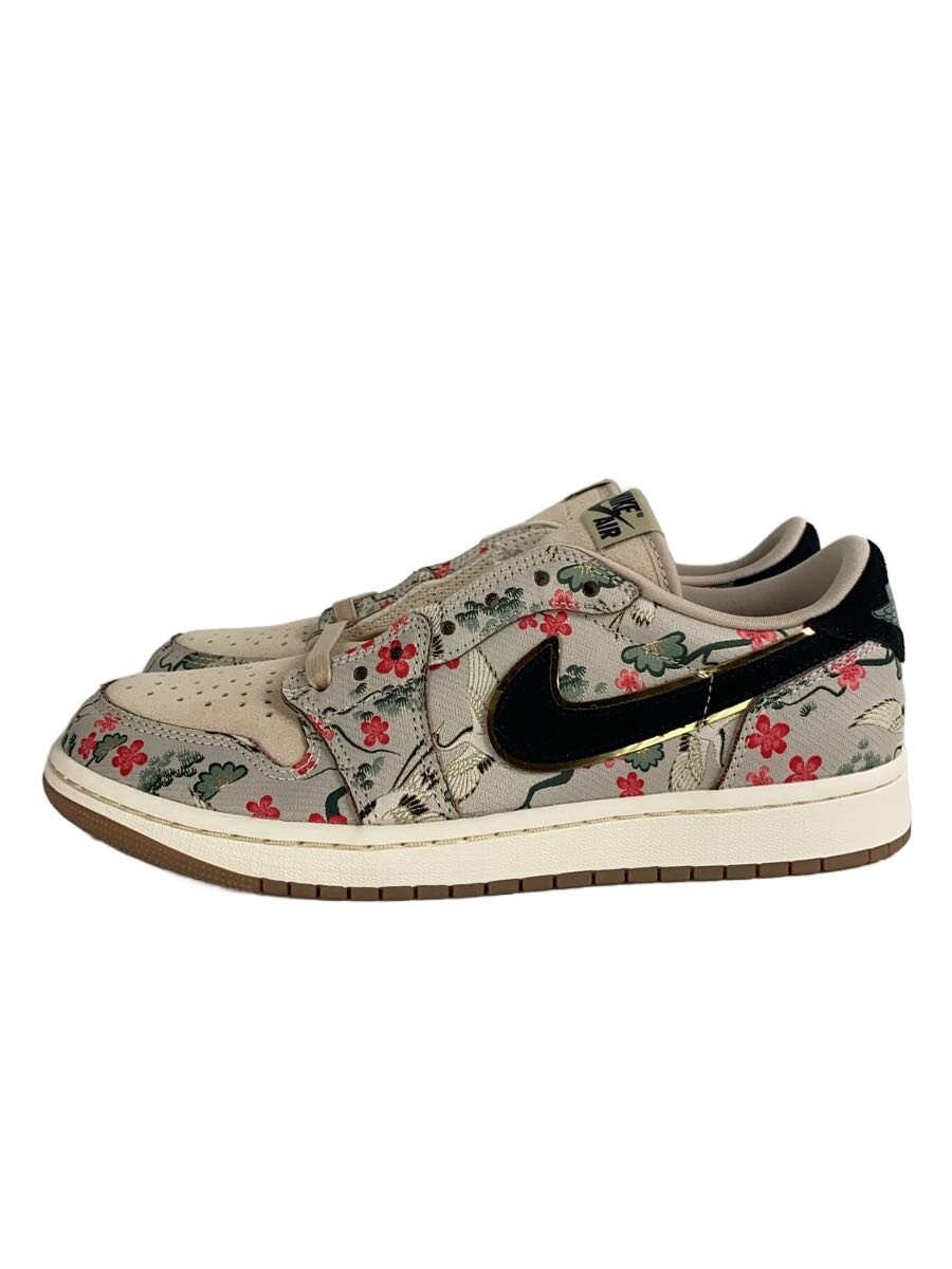 【中古】NIKE◆大気圏 ジョーダン 1 LOW OG 八村塁/26糎/マルチ色合い/スウェード【シューズ】