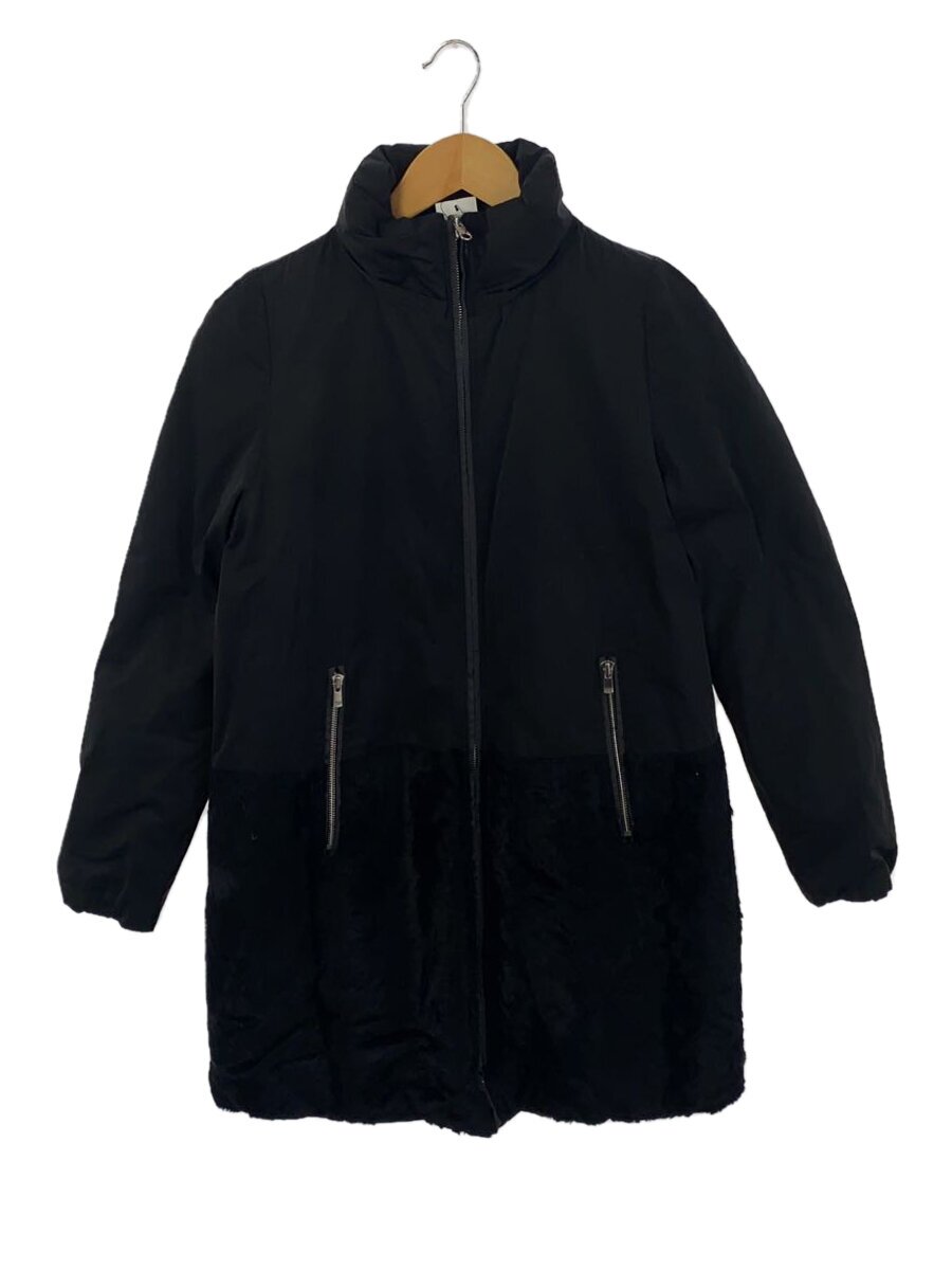 【中古】DES PRES◆ロングダウンジャケット/1/ポリエステル/BLK//【レディース御召しもの】