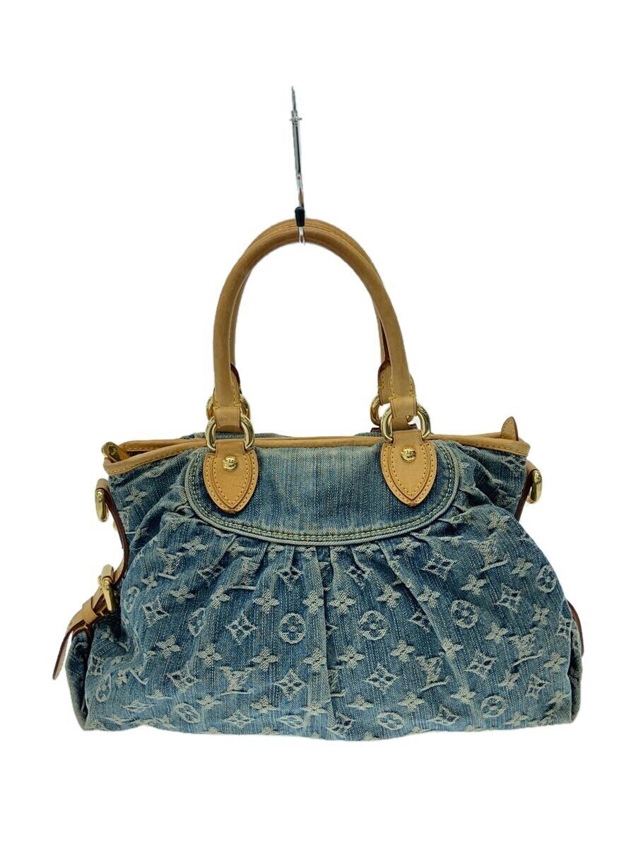 【中古】LOUIS VUITTON◆ネオ・カビィGM_モノグラム・ジーンズ_BLU/ジーンズ/BLU【御徒面子】