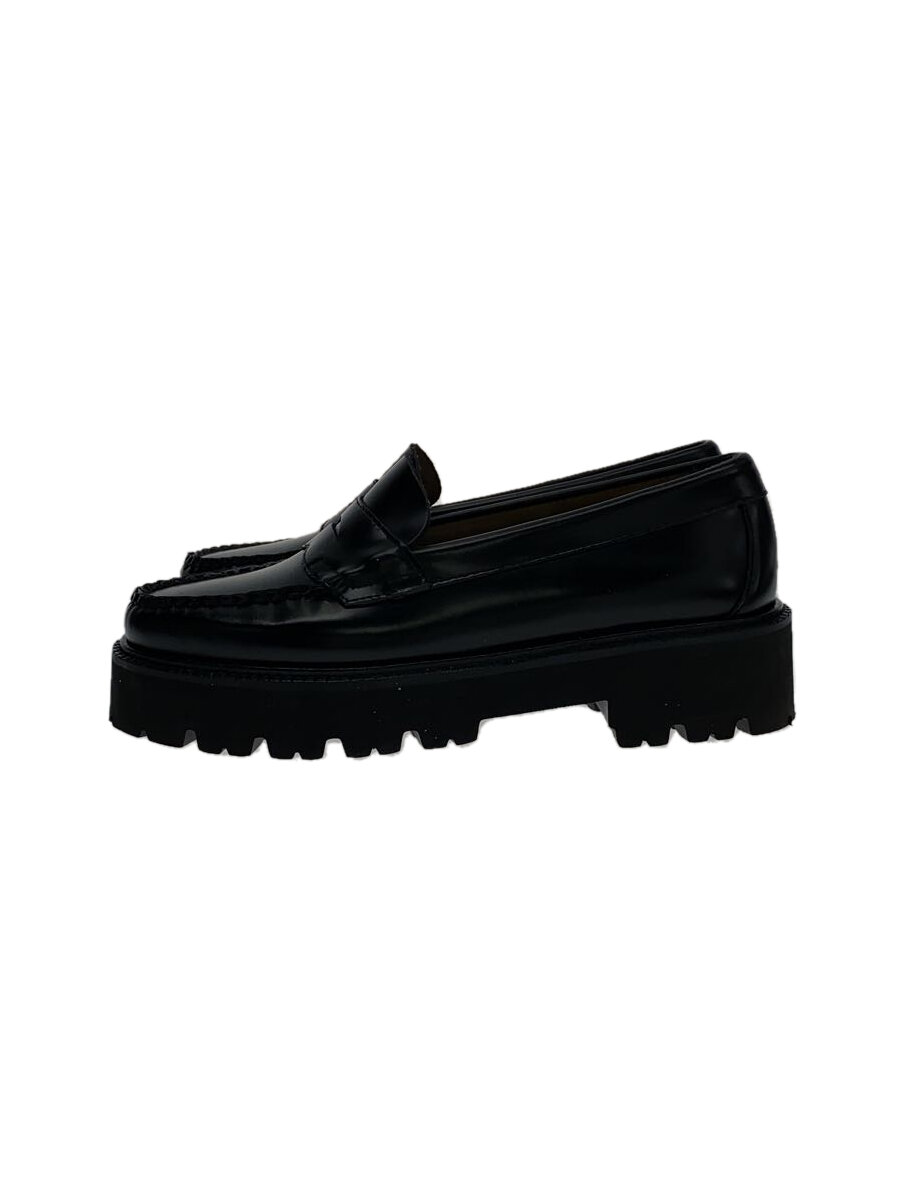 【中古】G.H.Bass\u0026Co.◆置き目毛皮/US5.5/BLK/なめし革//【シューズ】